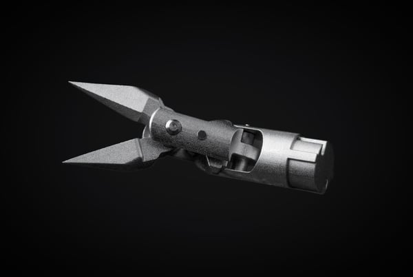 Wristed instrument, in profile